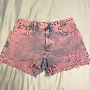Forever 21 Pink+blue jean shorts~Size 26 but STRETCHY (Im a 28-29 and fits me)
